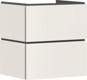 Hansgrohe Waschtischunterschrank Xilesa E mit 2 Schubladen PushOpen in Beige, B: 58 cm, T: 47 cm - Bild 1