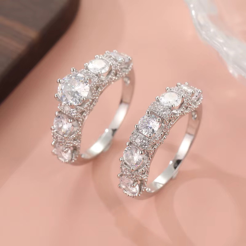 YoYo Ring-Set, 2-teilig, Silber, Zirkonia, Damen - Bild 1