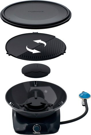 Campingaz Gasgrill Tabletop in Grau mit Gusseisen-Grillfläche und Piezo-Zündung - Bild 1