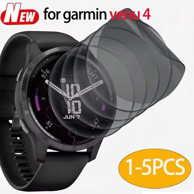 Sichtschutz-Hydrogelfolie für Garmin Venu 3 und Venu 3S in Transparent - Bild 1