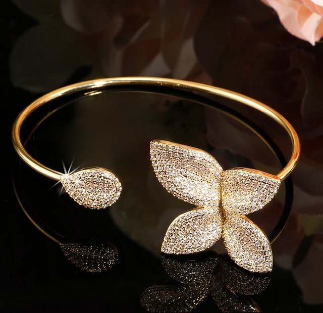 ZAKOL Manschettenarmband, Zirkonia, Gold, Damen - Bild 1
