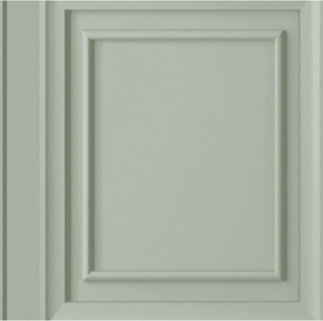 Laura Ashley Vliestapete Redbrook Wood Panel in Sage Green mit Holzoptik, Breite: 0,52 m, Länge: 10,05 m - Bild 1