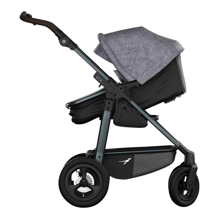 tfk Kombikinderwagen mono 4 in Grau und Schwarz mit Schlafwagen und Sportsitz - Bild 2