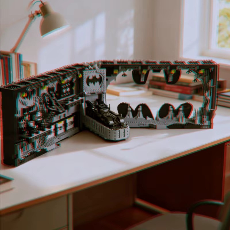 Batcave Shadow Box Klassische Desktop-Dekoration von Potdemiel in Schwarz - Bild 3