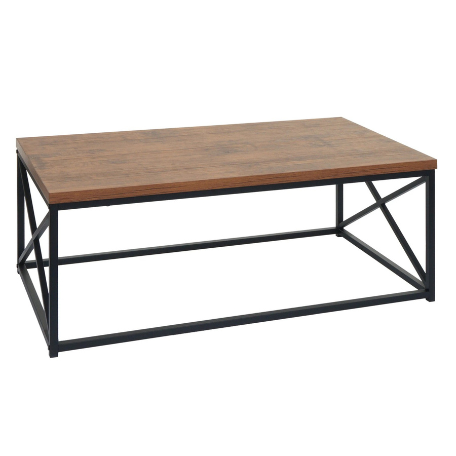 Couchtisch MCW A27 in Wildeiche-Optik mit 3D-Struktur aus Metall, B/T/H: 110 x 44 x 60 cm - Bild 3