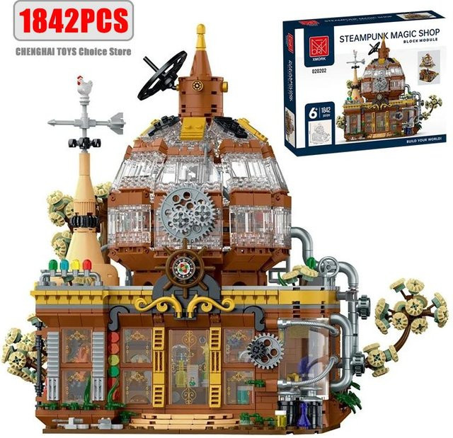 Linyi toy Steampunk Magie Gebäude Bausteine Set 1842 Teile - Bild 1