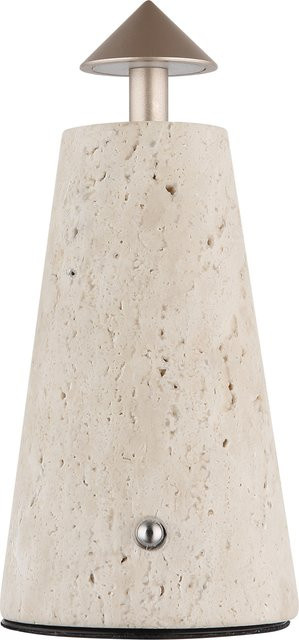 Globo Lighting LED-Tischleuchte LIVA Cappuccino in Grau Schwarz, dimmbar und wiederaufladbar, H: 19 cm, B: 9 cm, T: 9 cm - Bild 1