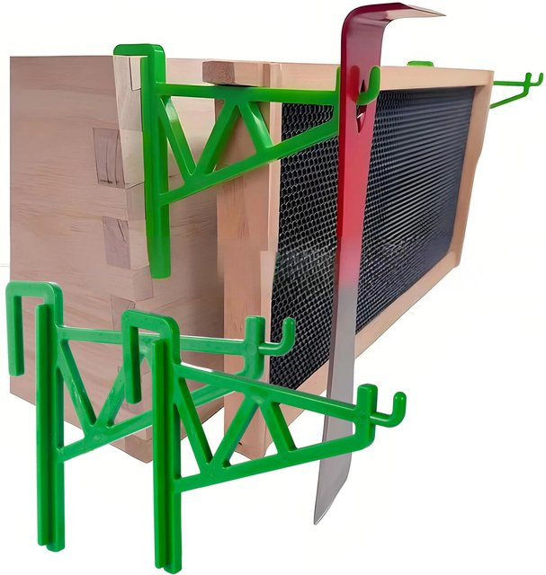 Adhere To Fly 2er-Set Bienenrahmen-Halter aus Kunststoff in Grün für die Bienenzucht - Bild 1