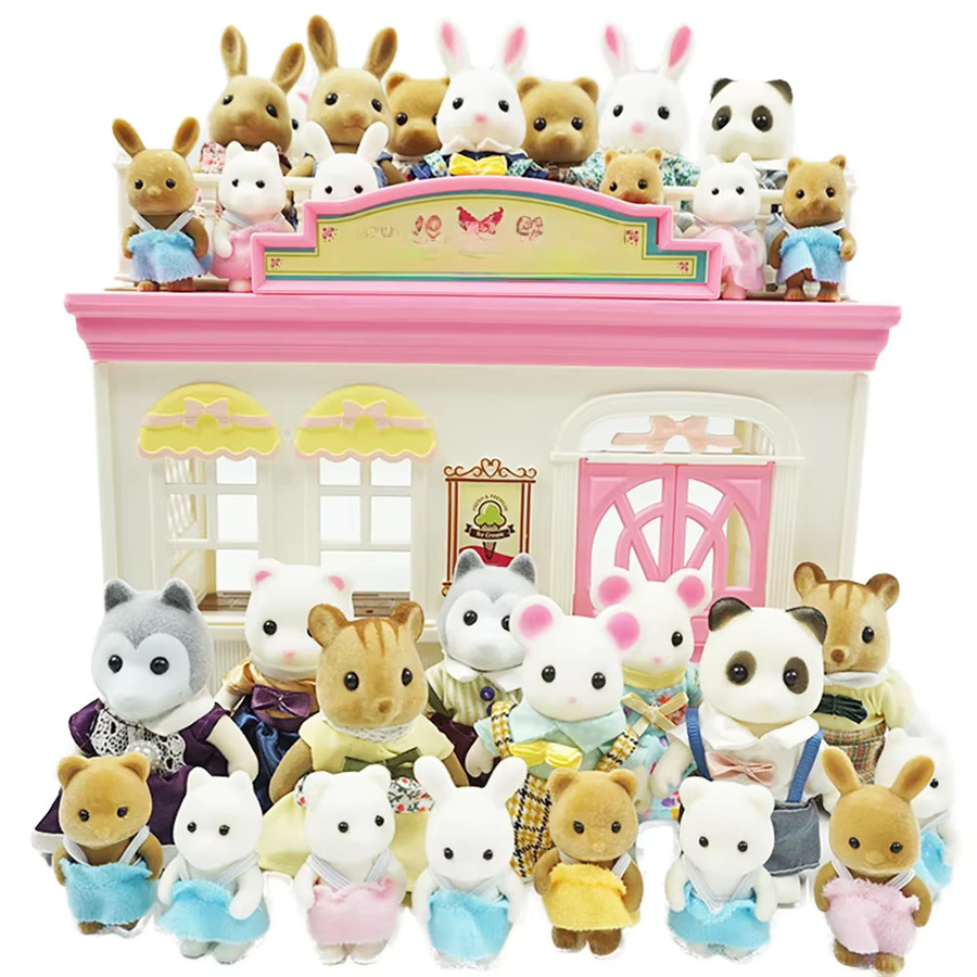 MSFTOYS Osterhase 1:12 Simulation Wald Familie Rentier Panda, Figuren, Tiere - Bild 2