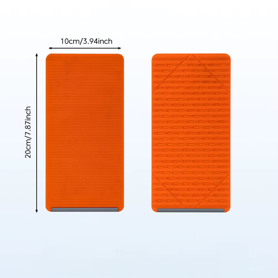 Elough Faltbarer Silikon-Handyhalter Kompakter Telefonständer in Orange - Bild 5