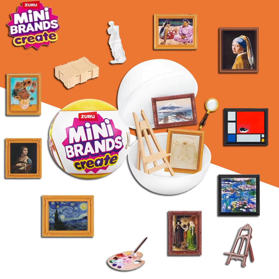 ZURU 5 Surprise Mini Brands Berühmte Gemälde, Kreativ-Set, Mystery Box - Bild 2