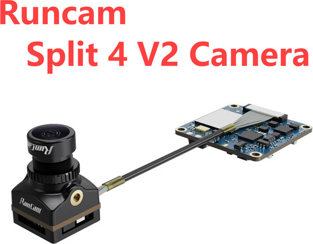 RunCam Split 4 V2 Action Camera mit 13 MP Sensor und 4K Aufnahme in Schwarz für FPV Drone Racing - Bild 1