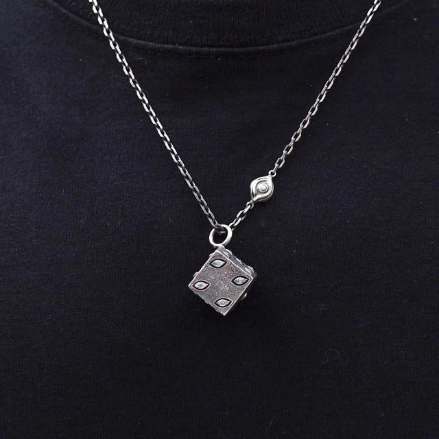 Benicetees Halskette, Edelstahl, Silber, Unisex, Vintage, Anhänger - Bild 1