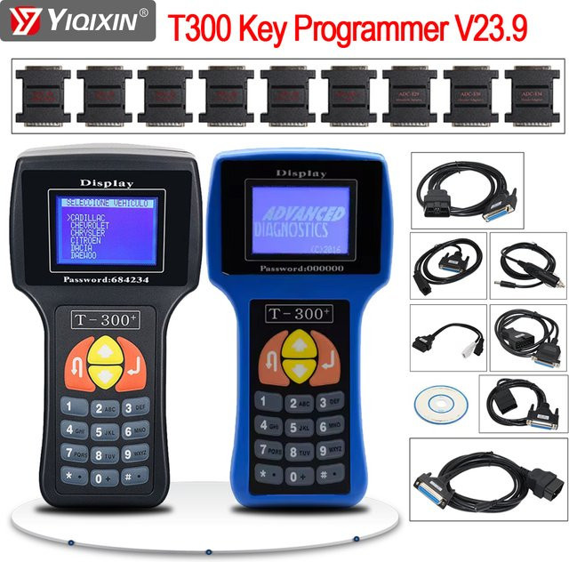 YIQIXIN V23.9 T300 Auto Schlüssel Programmierer mit Bluetooth in Blau für Transponder Kopie und OBD ECU Code Lesen - Bild 1