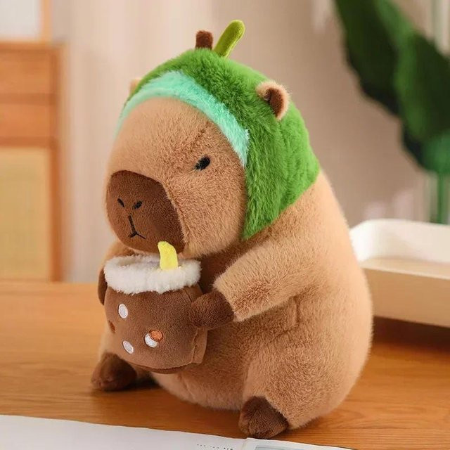 Yiran bag Kawaii Anime Capybara Brot Plüschtier, 30cm, ab 14 Jahre - Bild 1