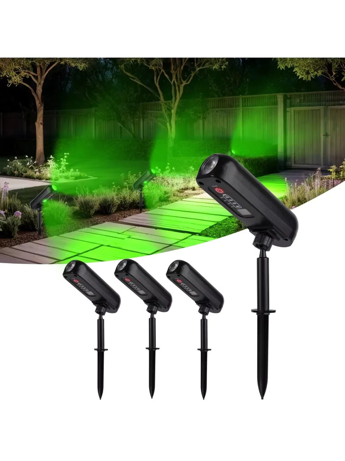 ZHIYU LED-Solarstrahler in Schwarz für die Gartenbeleuchtung, IP65 wasserdicht, moderne Zylinder-Landschaftsdekoration für Rasen, Hof und Wege - Bild 7