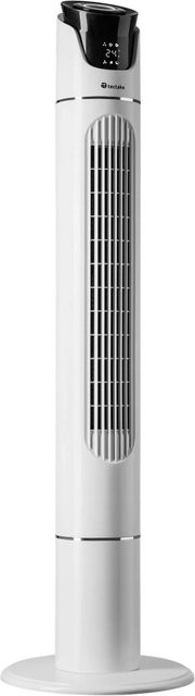 Tectake Turmventilator in Weiß mit Oszillation, 3 Modi und 3 Geschwindigkeitsstufen, H x B x T: 110 x 31 x 31 cm - Bild 1