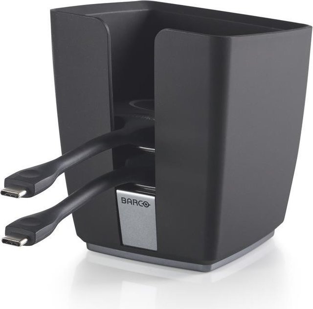 Barco ClickShare Tray Schalterablage Schwarz mit 2 USB-C Buttons für ClickShare C-5, C-10, CX-20, CX-30 und CX-50 - Bild 2