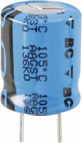 Vishay Elektrolyt-Kondensator radial bedrahtet blau 4700 µF 16V 20% Durchmesser: 7,5 mm, Höhe: 35 mm - Bild 1