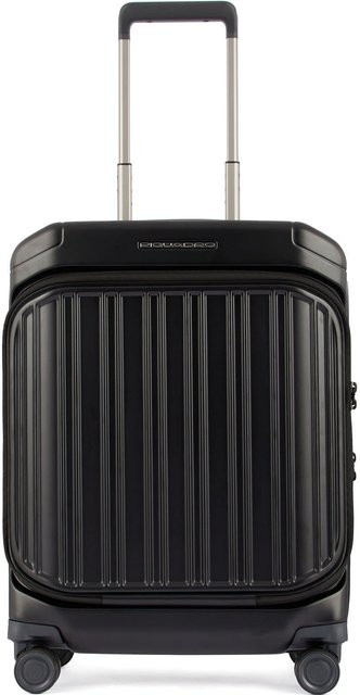Piquadro PQ-Light Fast-check Laptop-Handgepäck-Trolley mit 4 Rollen in Matt Black - Bild 1