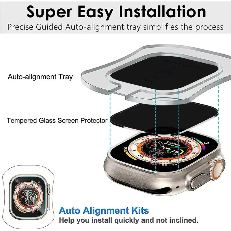 HUBANDE Displayschutz Glas für Apple Watch Ultra 2/3, 49 mm - Bild 4