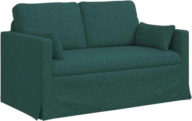 vidaXL Sofa Dunkelgrün mit Stoffbezug und Metallrahmen B/T/H: 139 x 78 x 80 cm - Bild 1