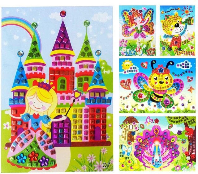 Binchi Outdoor Equipment Mosaik Diamant DIY Aufkleber, 6-teiliges Set, ab 3 Jahren - Bild 1