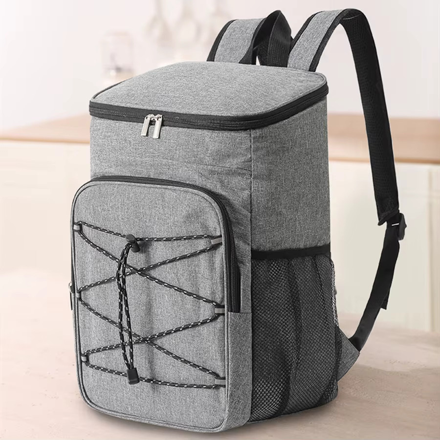 DIDA BEAR Thermische Lunchbox 18l Isolierte Kühltasche aus Oxford-Stoff in Schwarz und Grau - Bild 4