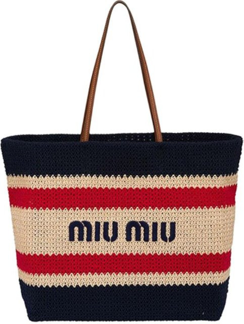 Miu Miu Tragetasche Colorblock Design, Blau, Damen - Bild 1