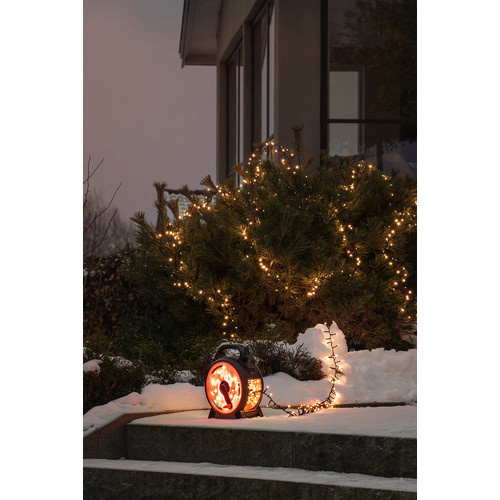 Konstsmide LED-Compactlights Weihnachtsbeleuchtung in Schwarz mit roten Leuchtmitteln, 6 W, IP44, Kunststoff - Bild 2