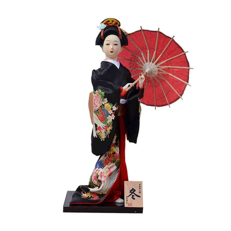 Homyl Japanische Geisha Ornament Miniatur Figur in Multicolor, Höhe: 30,48 cm - Bild 2