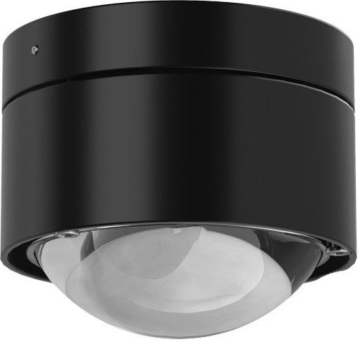 Top Light Puk Mini Plus Deckenleuchte in Schwarz Matt mit transparenter Glaslinse - Bild 1