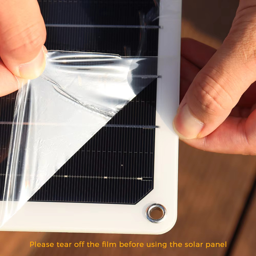 xinpuguang Solarpanel Komplettset Flexibles Photovoltaik-Set in Schwarz für Boot, Wohnmobil und Camping mit 100W Laderegler - Bild 4