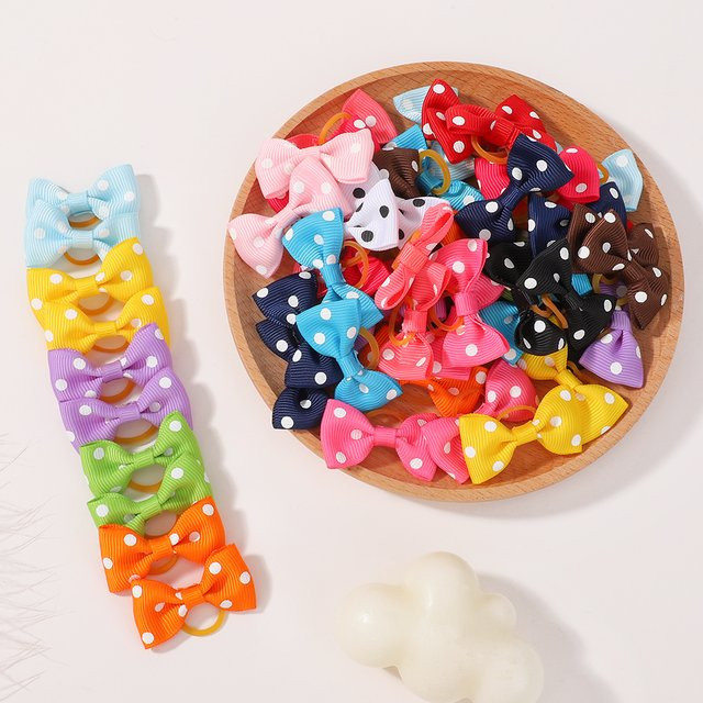 Haarbänder Mini-Schleifen, Nylon, Kinder - Bild 1
