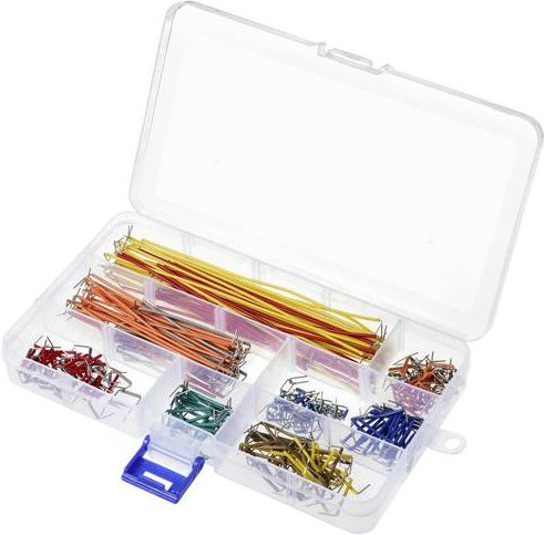 TRU COMPONENTS Steckbrücken-Set Multicolor aus Kunststoff, 350 Stück, L x B x H: 17,2 x 10,0 x 2,2 cm - Bild 1