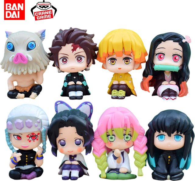 Bandai Demon Slayer Q-Version Spielzeugset, 8-teiliges Set, PVC-Figuren - Bild 1