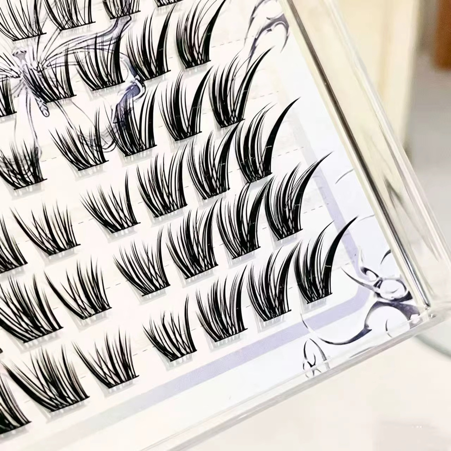 Doudoutian Clear Slant Fox Cluster Lashes - Bild 3