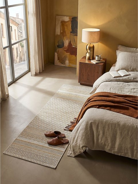 ESERA Kadima Design Läufer Flachgewebe Beige B: 80 cm, T: 150 cm - Bild 1