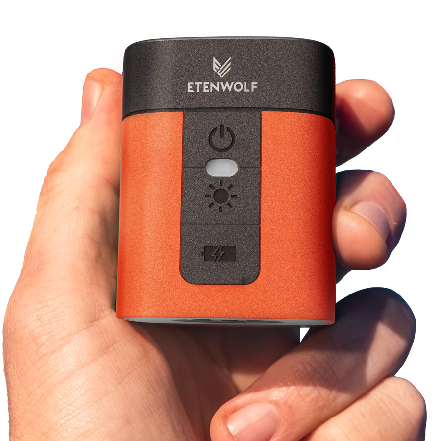 ETENWOLF AIR 3 Elektrische Luftpumpe in Orange mit 2600 mAh Akku für Luftmatratzen, Schlafpolster und Poolschwimmer - Bild 6