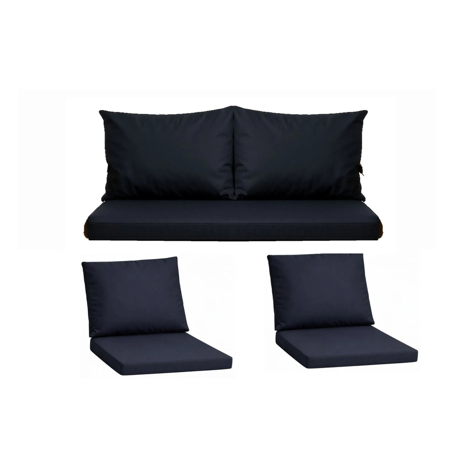 Setgarden Komfort Set Gartenloungekissen für Technorattan-Möbel in Marine Blau, 1-teilig, B: 100 cm, T: 60 cm - Bild 2