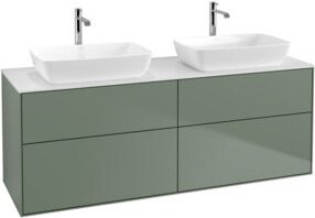 V&B Waschtischunterschrank Finion in Weiß mit Lackoberfläche, B/T/H: 160 x 50,1 x 60 cm - Bild 1