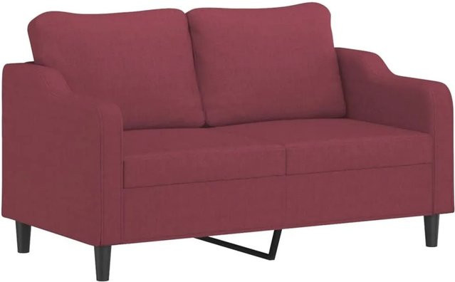 vidaXL 2-Sitzer-Sofa in Weinrot mit Stoffbezug und modernem Design - Bild 1