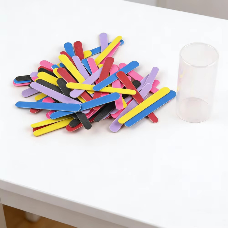 klimonla Nagelfeilen, 80 Stück, farbig, 9 cm, doppelseitig, Unisex - Bild 2