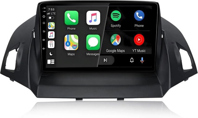 Junsun Autoradio für Ford Escape 2013-2016 mit Bluetooth und GPS in Schwarz - Bild 1