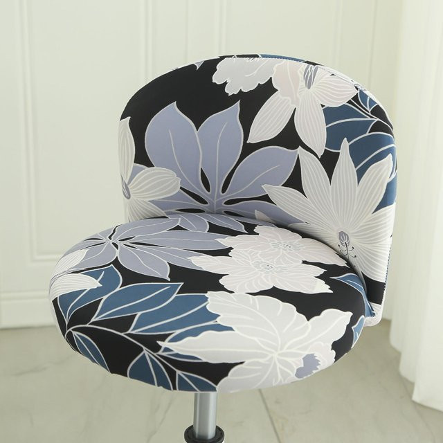 Yiran Furniture Universelle bogenförmige Stuhlhülle aus Polyester für Büro und Meeting, Farbe: Milk Tea - Bild 1