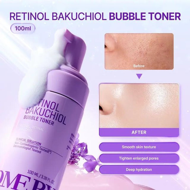 Retinol Bakuchiol Blasen-Toner, 100 ml, Unisex - Bild 1