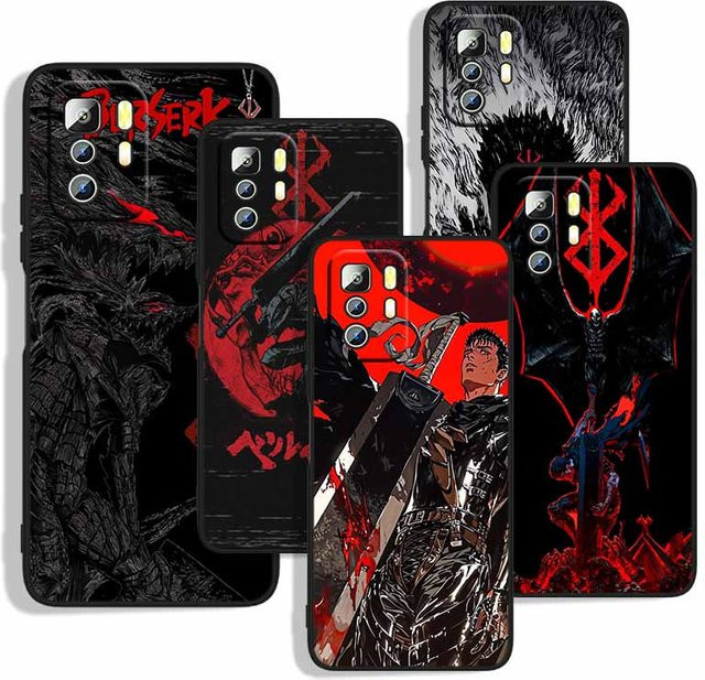 Berserk Guts Dark Anime Handyhülle für Xiaomi und POCO Modelle in Schwarz - Bild 1
