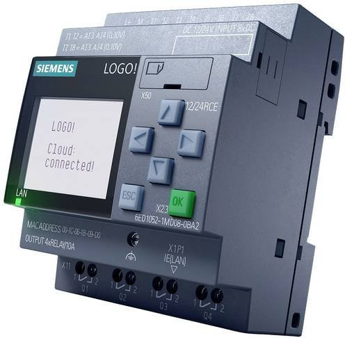 Siemens SPS-Steuerungsmodul 6ED1052-1FB08-0BA2 in Grau mit 115 V/DC, 230 V/DC, 115 V/AC, 230 V/AC - Bild 1