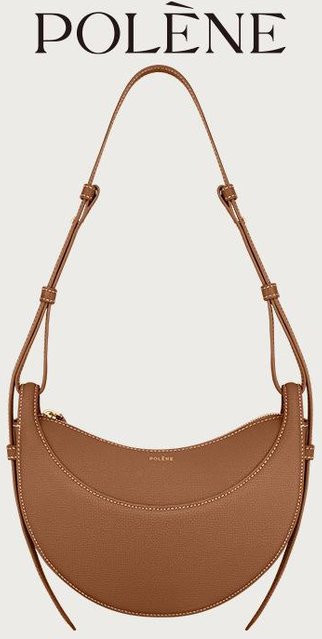 HomeHarmony Satteltasche Damen, Litschi-Muster, Halbmond - Bild 1