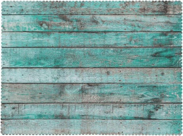 Tischdecke von JMG Household Supplies mit Vintage Holzmaserung Textur in Blau und Türkis, B: 100 cm, L: 160 cm - Bild 1